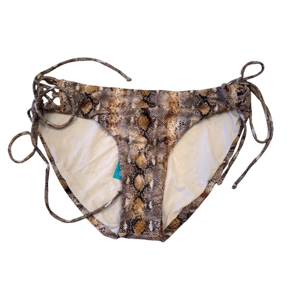 Melissa Odabash Elba Bottom Snake Size US 12 NWT Side Tie Full